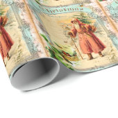 Viktorianischer Feiertag Geschenkpapier (Rolleneckpunkt)