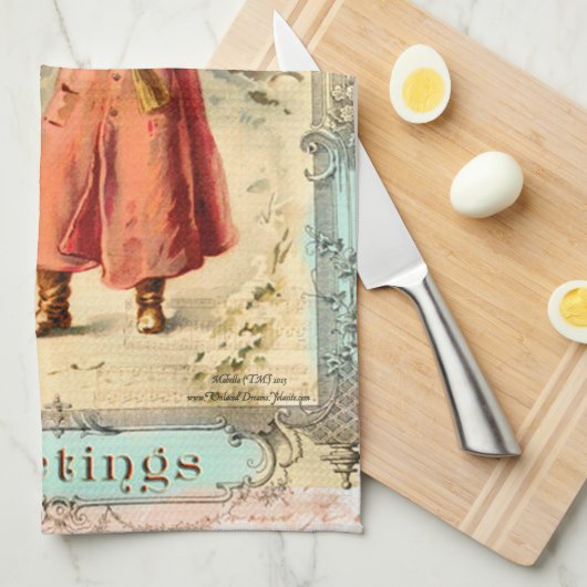 Viktorianischer Feiertag Geschirrtuch (Viertel Falte)