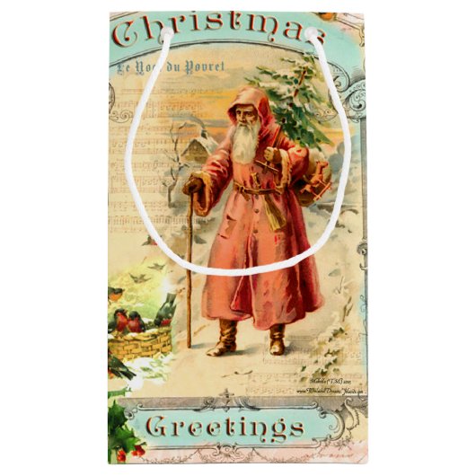 Viktorianischer Feiertag Kleine Geschenktüte (Rückseite)