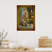 Viktorianischer Feuerwehrmann 2 "The American Fire Poster (Küche)