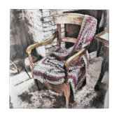 VIKTORIANISCHER FIRESIDE-VORSITZ FLIESE (Vorderseite)