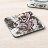 VIKTORIANISCHER FIRESIDE-VORSITZ GETRÄNKEUNTERSETZER (Linke Seite)