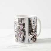 VIKTORIANISCHER FIRESIDE-VORSITZ KAFFEETASSE (VorderseiteRechts)