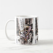 VIKTORIANISCHER FIRESIDE-VORSITZ KAFFEETASSE (Links)