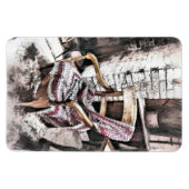 VIKTORIANISCHER FIRESIDE-VORSITZ MAGNET (Horizontal)