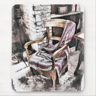 VIKTORIANISCHER FIRESIDE-VORSITZ MOUSEPAD