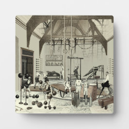 Viktorianischer Fitnessraum Fotoplatte