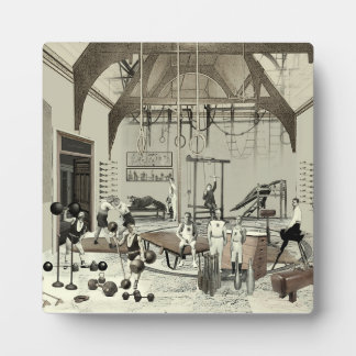 Viktorianischer Fitnessraum Fotoplatte