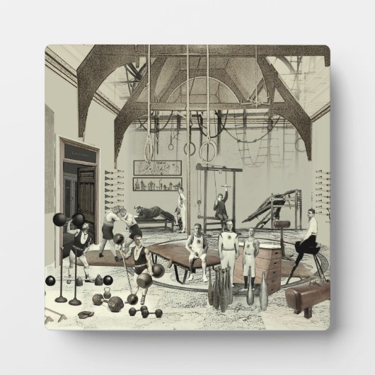 Viktorianischer Fitnessraum Fotoplatte (Vorderseite)
