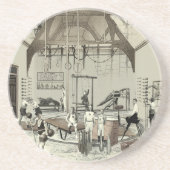 Viktorianischer Fitnessraum Getränkeuntersetzer (Vorne)
