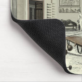 Viktorianischer Fitnessraum Mousepad (Ecke)