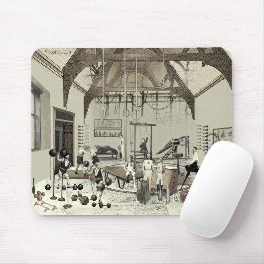 Viktorianischer Fitnessraum Mousepad (Mit Mouse)