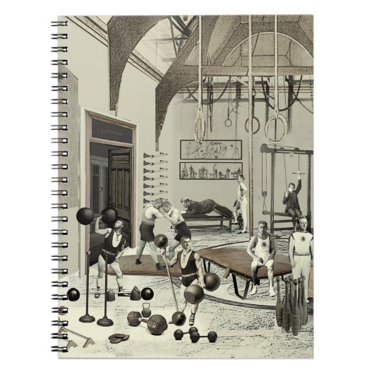 Viktorianischer Fitnessraum Notizblock (Vorderseite)