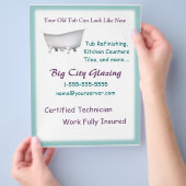 Viktorianischer Flyer der Badewanne zum Anpassen (Hand)