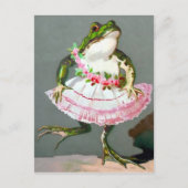 Viktorianischer Frosch im Kleid Postkarte (Vorderseite)