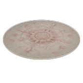 Viktorianischer Frühling, weich grün, Schneidebrett (Ecke)