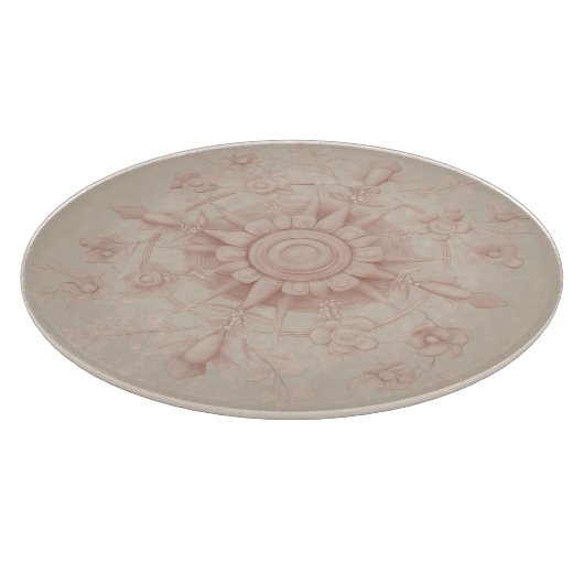 Viktorianischer Frühling, weich grün, Schneidebrett (Ecke)