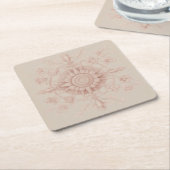 Viktorianischer Frühling, weich rosa Rechteckiger Pappuntersetzer (angewinkelt)