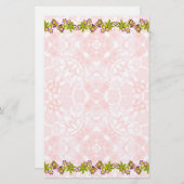 Viktorianischer Garten-Blumenbriefpapier Briefpapier (Vorne/Hinten)