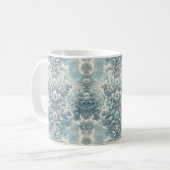 Viktorianischer Garten in Blau | Vintages Barock Kaffeetasse (Vorderseite Links)