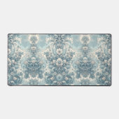 Viktorianischer Garten in Blau | Vintages Barock Schreibtischunterlage (Vorderseite)