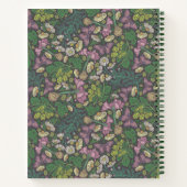 Viktorianischer Garten mit Lila Schmetterlingen Notizblock (Rückseite)
