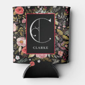 Viktorianischer Garten, Monogramm C, Personalisier Dosenkühler (Vorderseite)