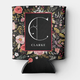 Viktorianischer Garten, Monogramm C, Personalisier Dosenkühler