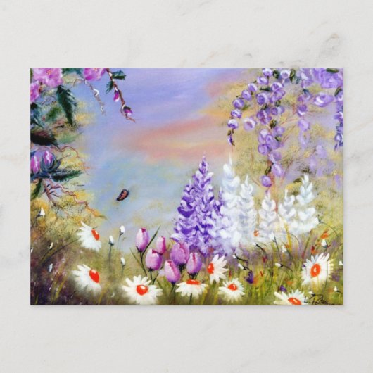 Viktorianischer Garten - Postkarte (Vorderseite)