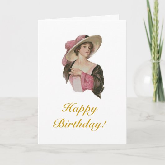 viktorianischer Geburtstag Karte (Vorderseite)