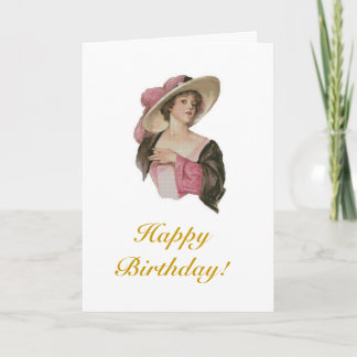 viktorianischer Geburtstag Karte