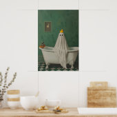 Viktorianischer Geist im Badezimmer, Vintage Poste Poster (Küche)
