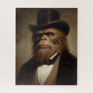 Viktorianischer Gentleman-Affe-Jigsaw-Puzzle Puzzle