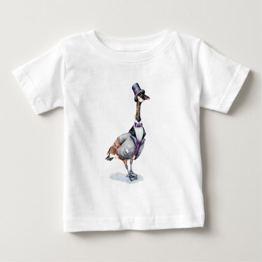 Viktorianischer Gentleman Goose in einem Top Hat (Vorderseite)