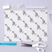 Viktorianischer Gentleman Goose in einem Top Hat Seidenpapier (Handwerk)