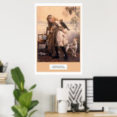 Viktorianischer Girl Kittens Dog "Any port in a St Poster (Heimbüro)