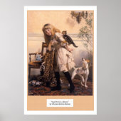 Viktorianischer Girl Kittens Dog "Any port in a St Poster (Vorne)