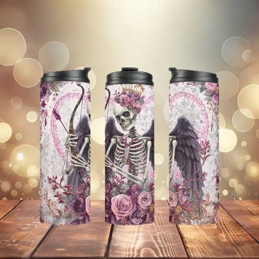 Viktorianischer Gothic-Cupid-Thermalbecher Thermosbecher