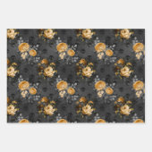 Viktorianischer Gothic Glam Skull and Damask Geschenkpapier Set (Vorderseite 2)