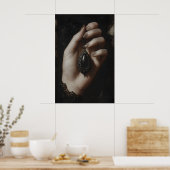 Viktorianischer gotischer Anhänger Kunst Druckbar Poster (Küche)