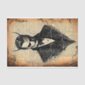 Viktorianischer gotischer Teufel mit roten Augen B Seidenpapier (Vorderseite)