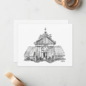 Viktorianischer Grönlandgarten Mitteilungskarte (Vorderseite/Rückseite Beispiel)