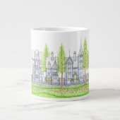 Viktorianischer großer Becher Jumbo-Tasse (Vorderseite)