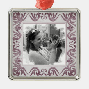 Viktorianischer Großrahmen. Ihr Foto. Ornament Aus Metall