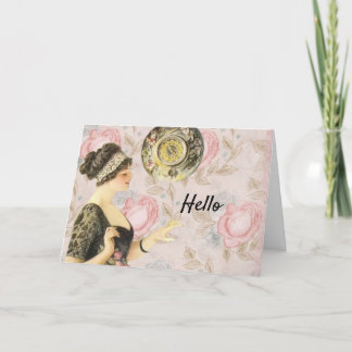 Viktorianischer Hallo Karte