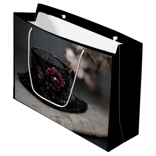 Viktorianischer Hat Große Geschenktüte (Vorderseite Schrägansicht)