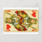 Viktorianischer Herzkönig Postkarte (Vorderseite)