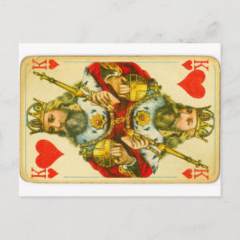 Viktorianischer Herzkönig Postkarte