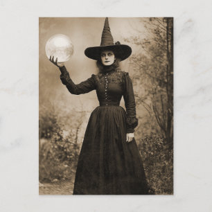 Viktorianischer Hexen-Sepia-Portrait-Stil 9 Postkarte