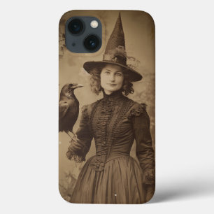 Viktorianischer Hexen-Sepia-Portraitstil 5 Case-Mate iPhone Hülle